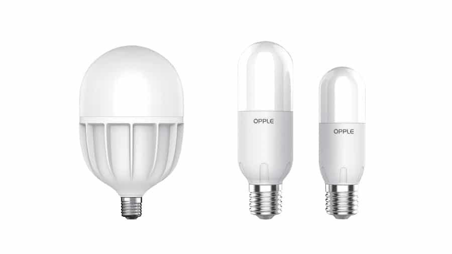contoh lampu led bulb opple