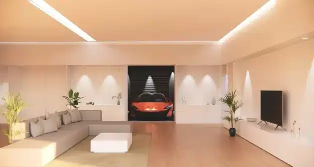 Ruangan dengan downlight