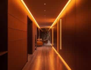 LED strip untuk lorong hotel