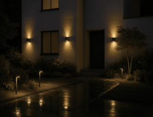 Iluminasi taman malam