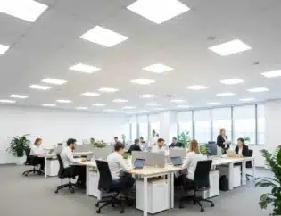 Pencahayaan di area kantor