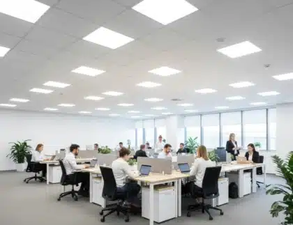 Pencahayaan di area kantor