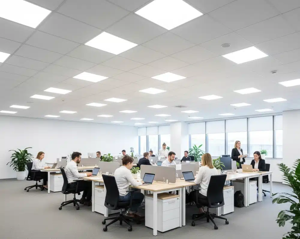 Pencahayaan di area kantor