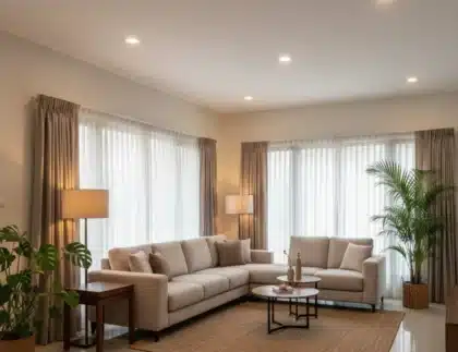 Pencahayaan di ruang tamu