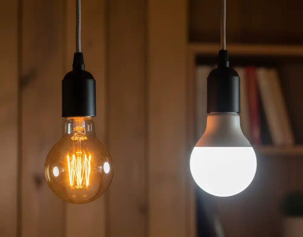 Perbedaan lampu terang dan biasa