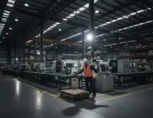 Sering Terjadi Nyaris Kecelakaan di Area Produksi? Saatnya Evaluasi Ulang Pencahayaan LED Industrial 9 LED area produksi