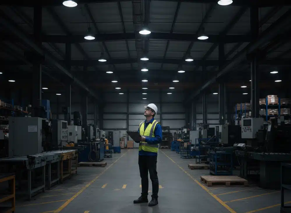 Sering Terjadi Nyaris Kecelakaan di Area Produksi? Saatnya Evaluasi Ulang Pencahayaan LED Industrial 2 Pengecekan lampu LED