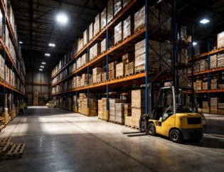 Cara Audit Blind Spot Pencahayaan di Gudang dan Tempat Parkir 6 Gudang industrial kontras tinggi