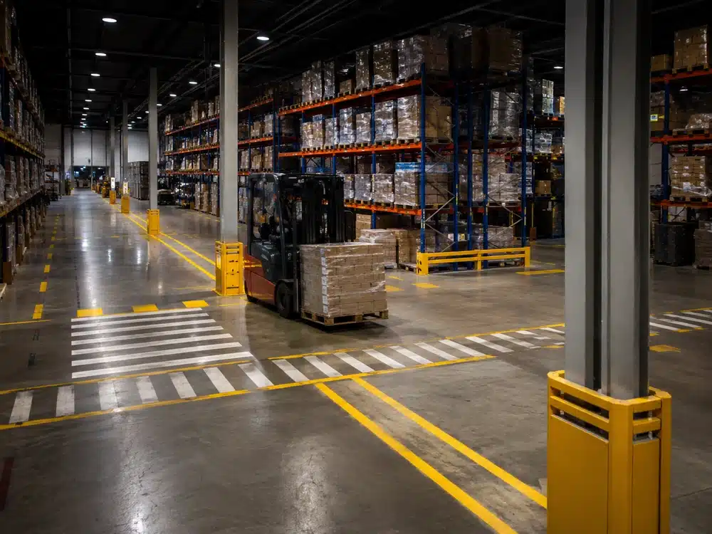 Gudang Sudah Terang Tapi Forklift Masih Sering Nabrak Rak? Bisa Jadi Ada Blind Spot Tersembunyi 2 Pencahayaan di gudang