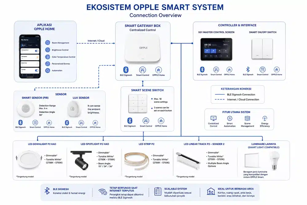 Human Centric Lighting dan Cara Penerapannya di Kantor 3 Ekosistem opple smart system
