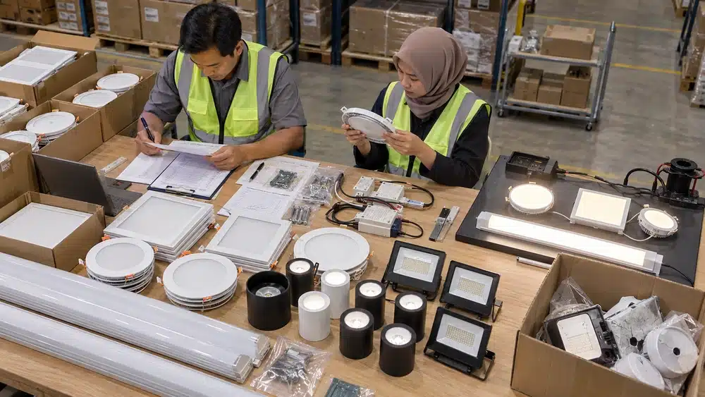 Salah Tipe hingga Beda Warna, Cek 7 Hal Ini Saat Lampu Proyek Tiba! 3 Uji fungsi lampu